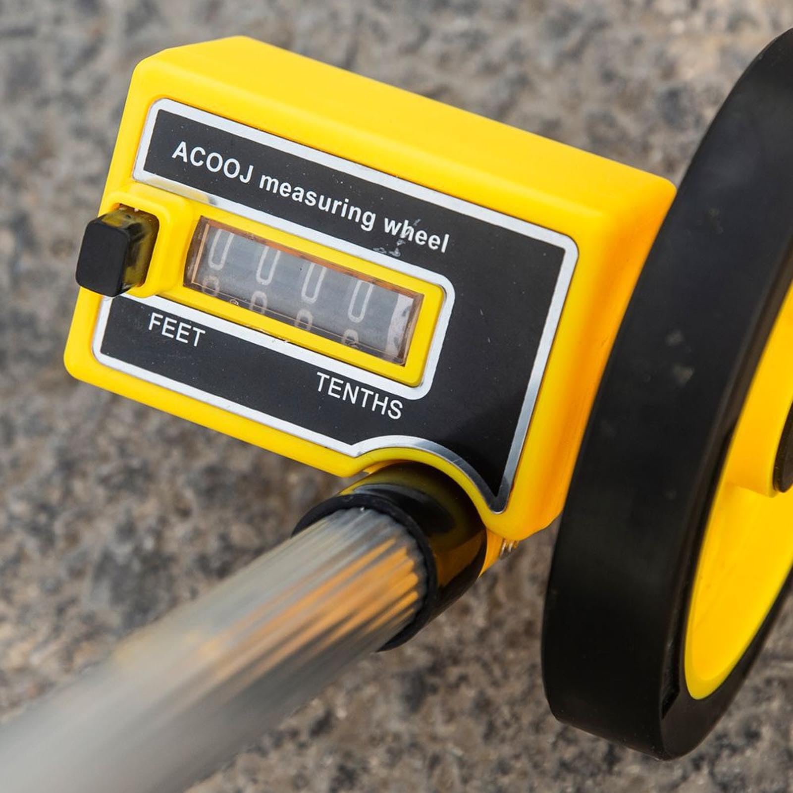 Roue De Mesure De Distance, 9999.9 M Roulette De Mesure Pliable Odometre A Roue Decametre, Télescopique Roue De Mesure Métriques Mesure De Roulement, RéInitialisation D'Un Bouton