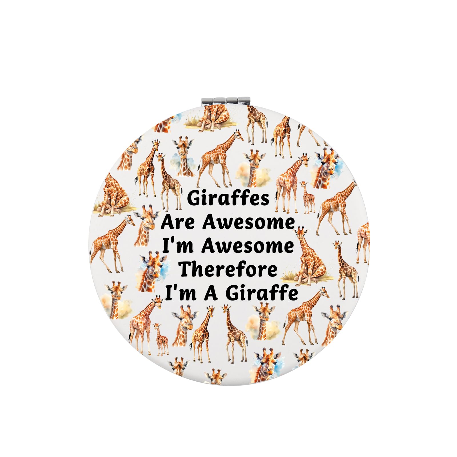 Zuo Bao Funny Giraffe Gift for Giraffe Lover Giraffes are Awesome Makeup Mirror Animal Lover Gift (Giraffes)-image-13