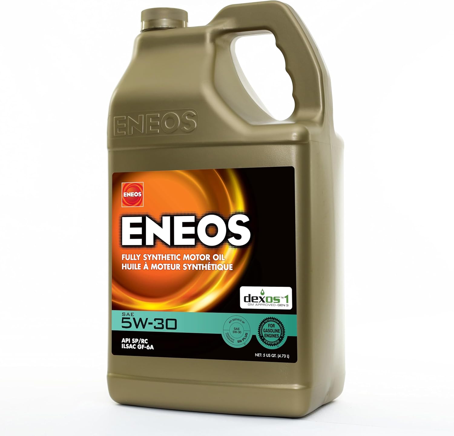 ENEOS 3703-320 5W-30 Fully Synthetic Motor Oil, 5 Quart, 1 Pack