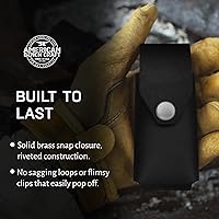 Vista 8 de Funda multiherramienta de cuero compatible con Leatherman Wave and Wave Plus, soporte de herramientas de cuero de grano completo ultra duradero