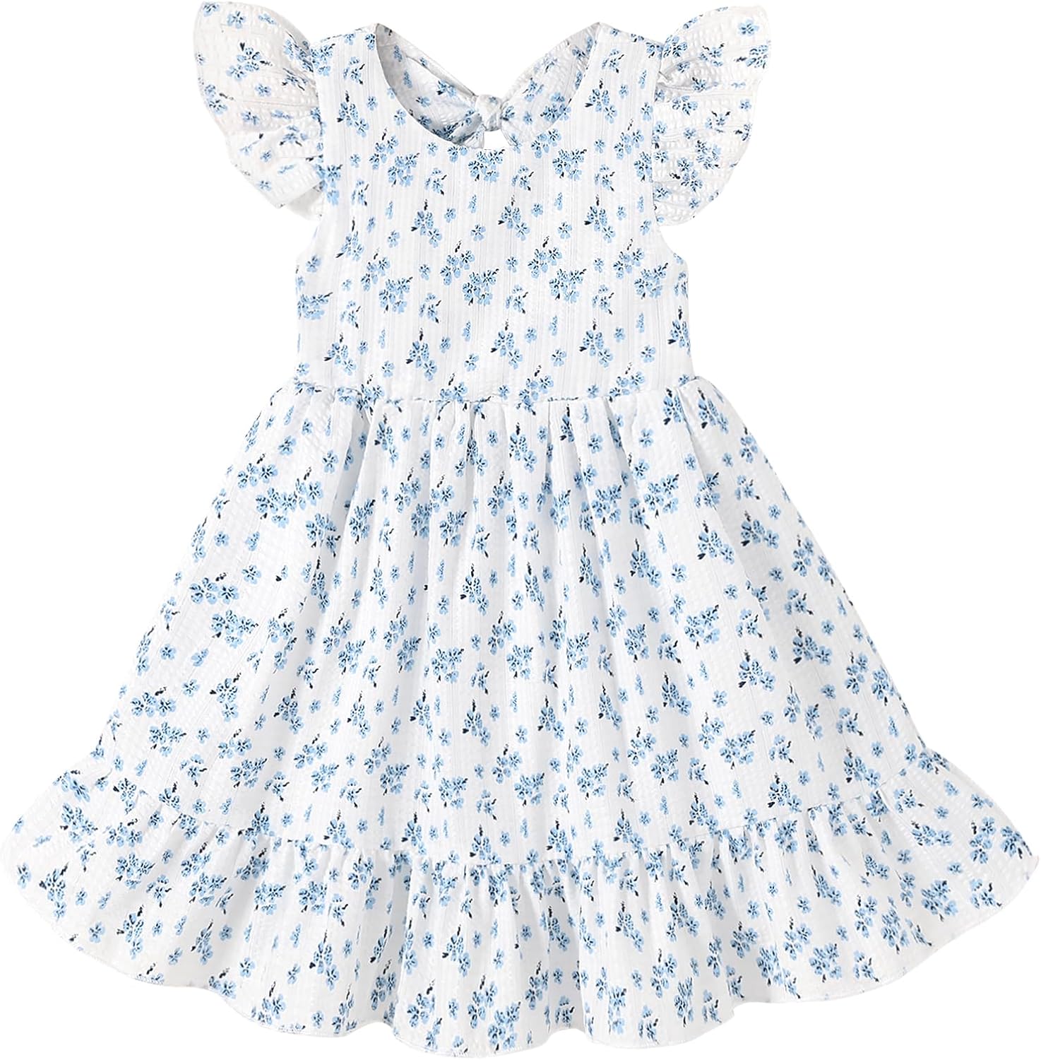 Toddler Girl Summer Dress Outfits Backless Bow Family Photo Sundress Dresses Clothes for Baby Girls