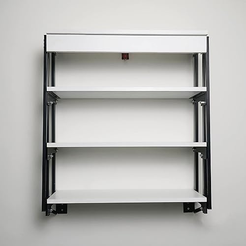 Miniatura 2 de Murphy Mesa plegable  Mesa de comedor montada en la pared  Escritorio y estante multifuncional  Estante de almacenamiento  Escritorio de espacio