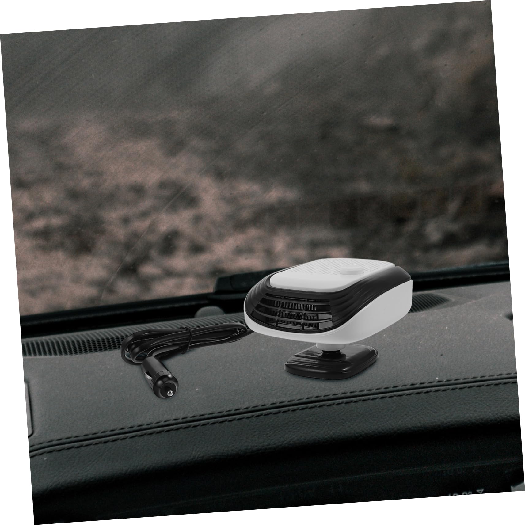 Hemobllo Tragbare 12v Autoheizung mit Schnellheizfunktion Scheibenenteiser 360° Drehbares Heizlüfter für Pkw Lkw Nutzfahrzeuge