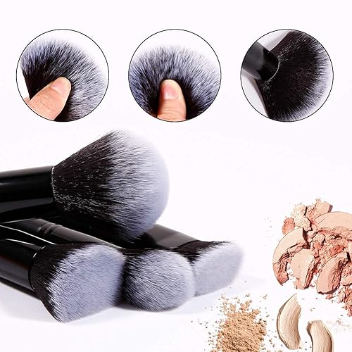 Miniatura 4 de DUcare Makeup Brushes 15Pcs Premium Synthetic Kabuki Makeup Brush Set, Professional Foundation Concealers Powder Blush Blending Face Eye Shadows