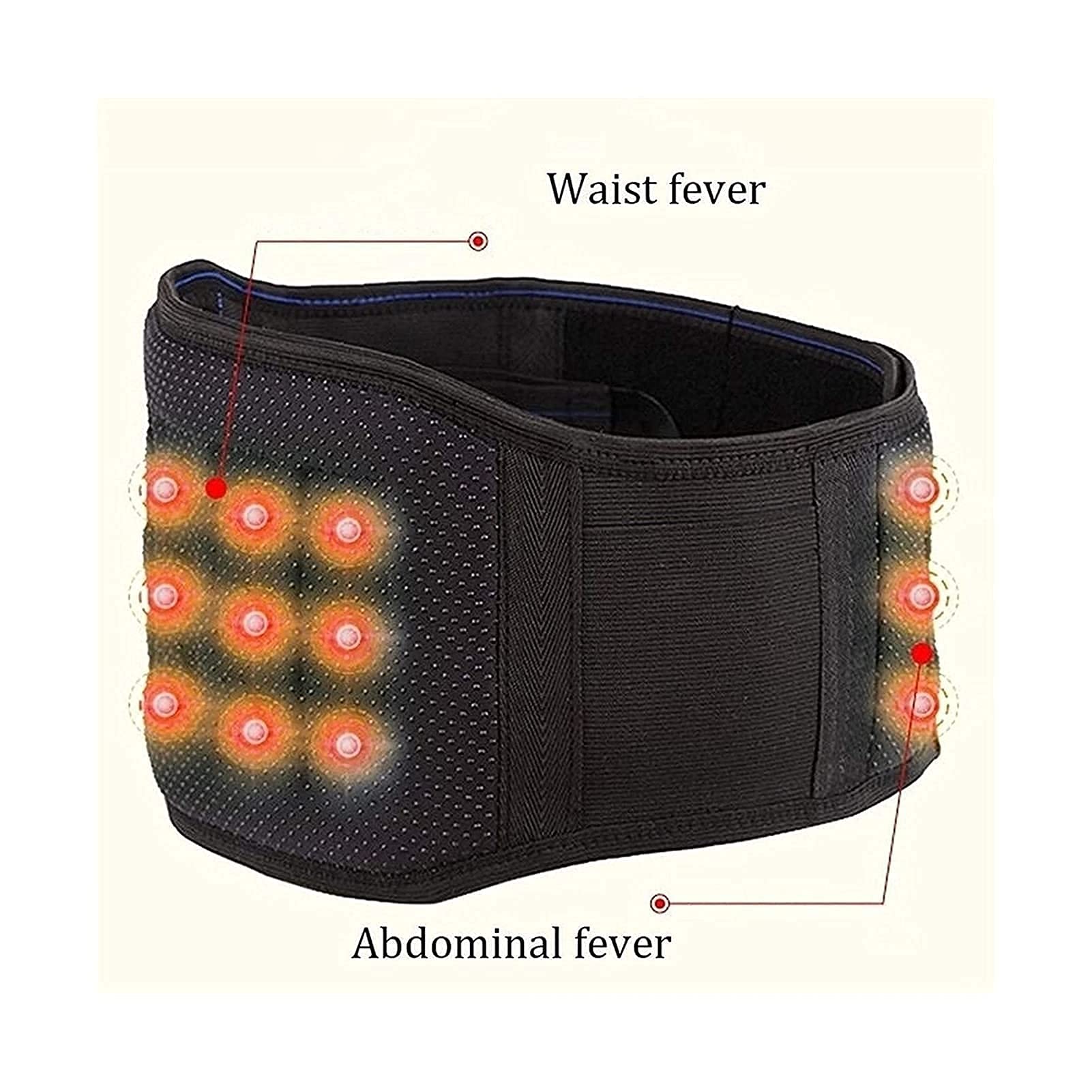Calentamiento automático Brace para la parte inferior de la espalda Imán Alivio del dolor Compresión Correas de tracción Soporte lumbar Ciática Estenosis espinal Escoliosis o hernia de disco ( )