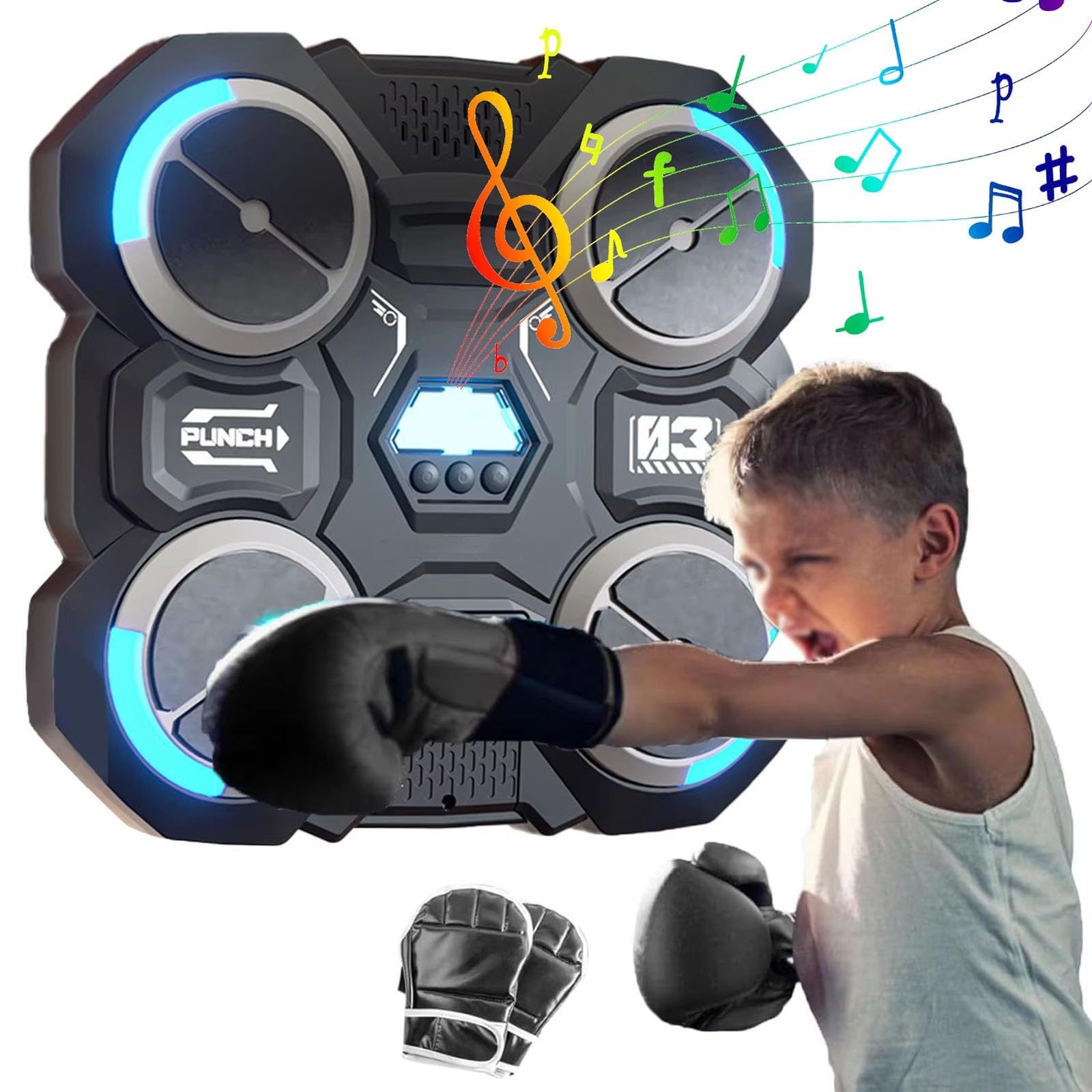 Jeu de boxe mural avec musique pour toute la famille, activité ludique adultes et enfants