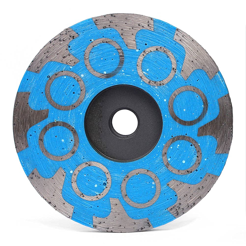 4" Diamond Grinding Cup Wheel Resin Filled 3-Pcs Set Abrasive Tool for Granite Marble Concrete 5/8"-11 Thread