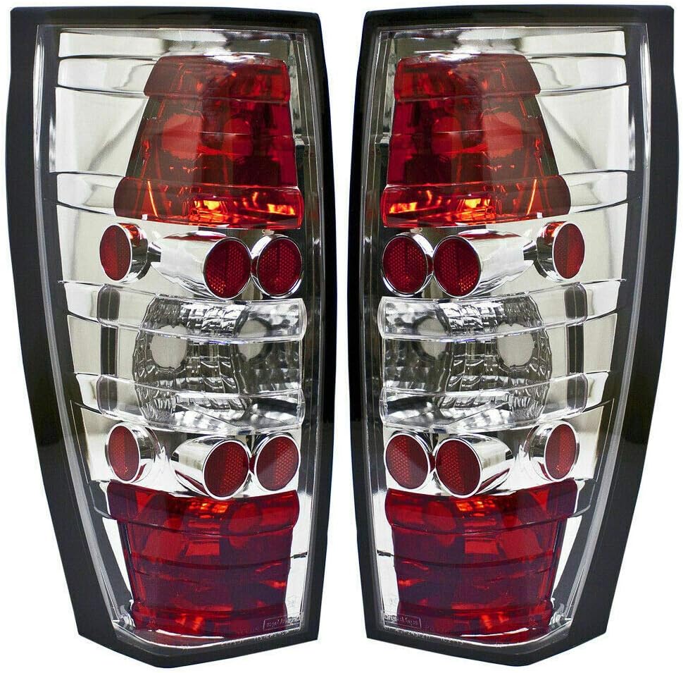 Parts N Go 2002-2006 Escalade EXT Tail Lights Pair Platinum Euro Style - 15096923, 15096924, GM2800241