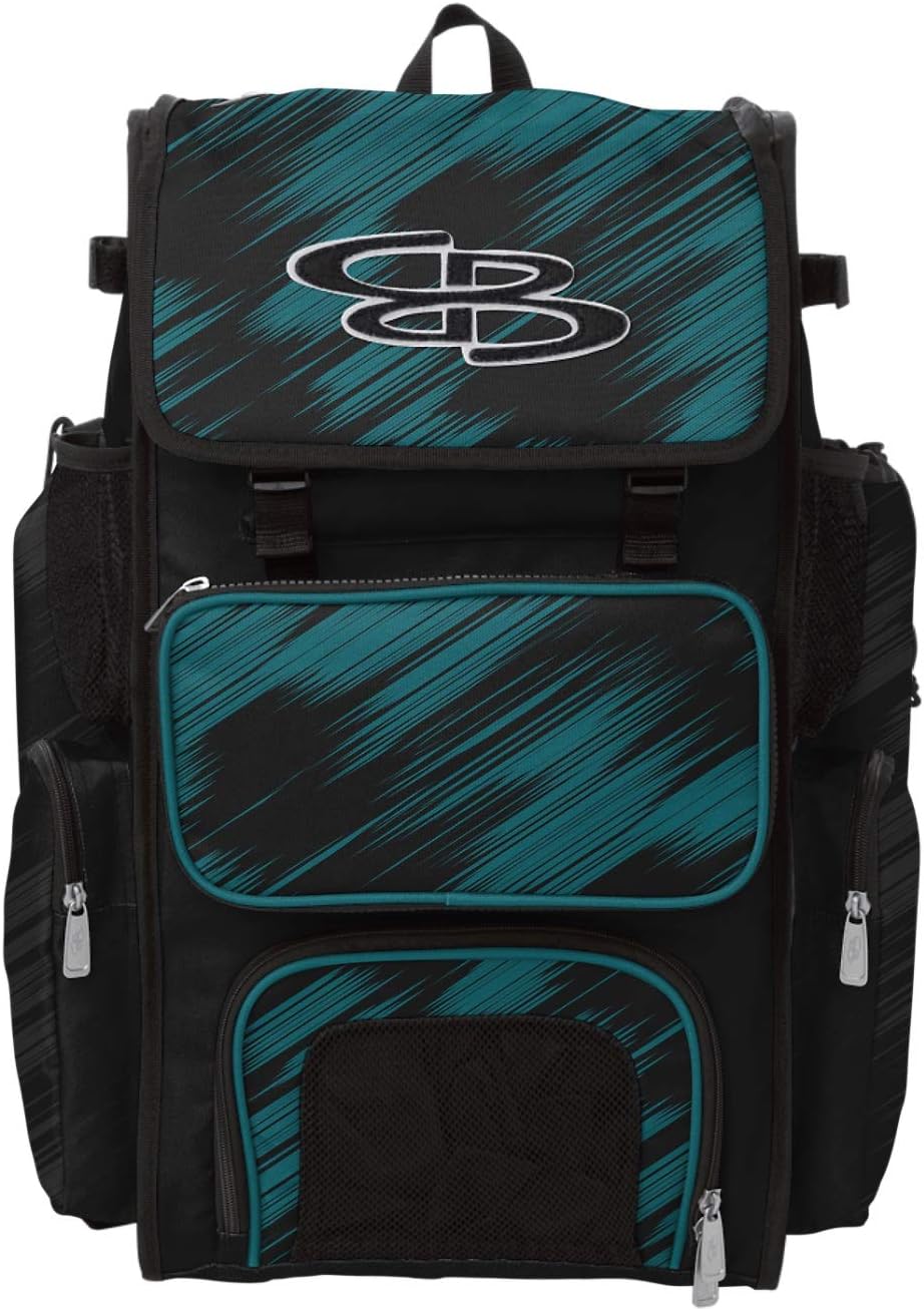 Boombah Superpack Bat Pack INK Scratch Navy/Columbia Blue