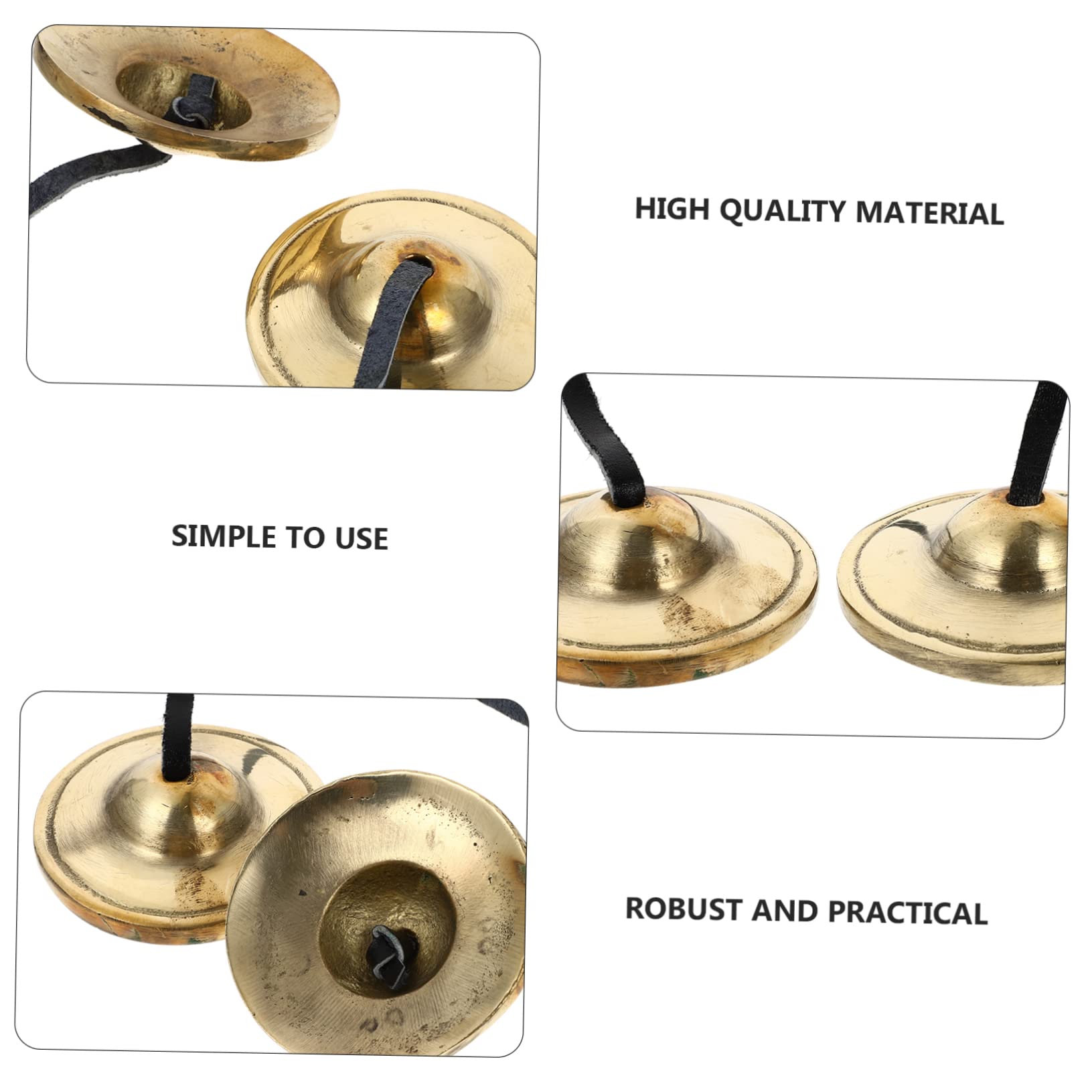 FUNOMOCYA Brass Meditation Bell Cymbals Chimes for Yoga Religious Musical Enthusiasts