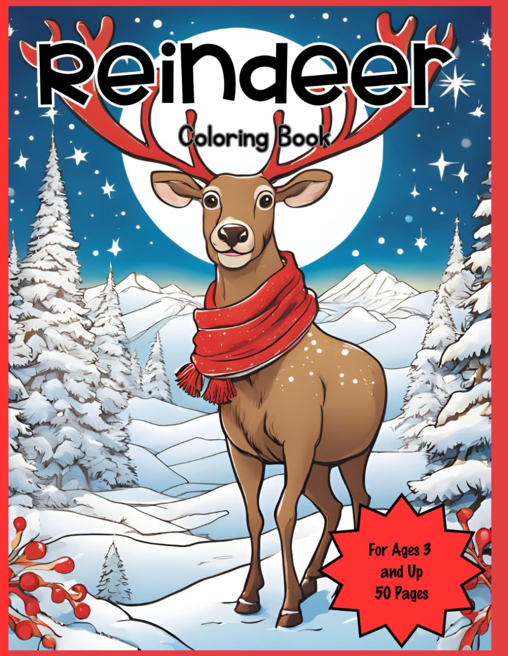 REINDEER COLORING BOOK
