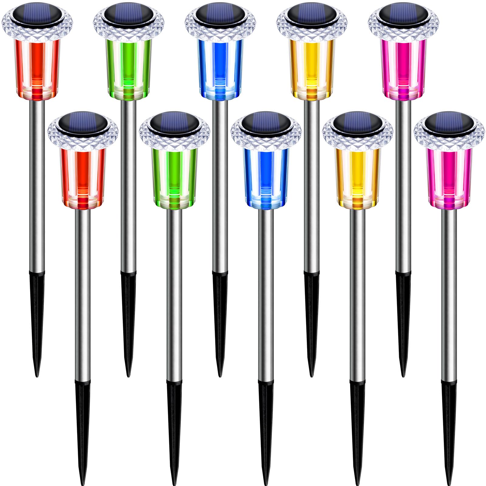 DenicMic Solar Christmas Lights Outdoor Waterproof 10 Pack Christmas Decor view 6