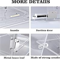 Vista 7 de Vitrina de pastelería con 2 bandejas con puertas delanteras y traseras - 21" x 17" x 12