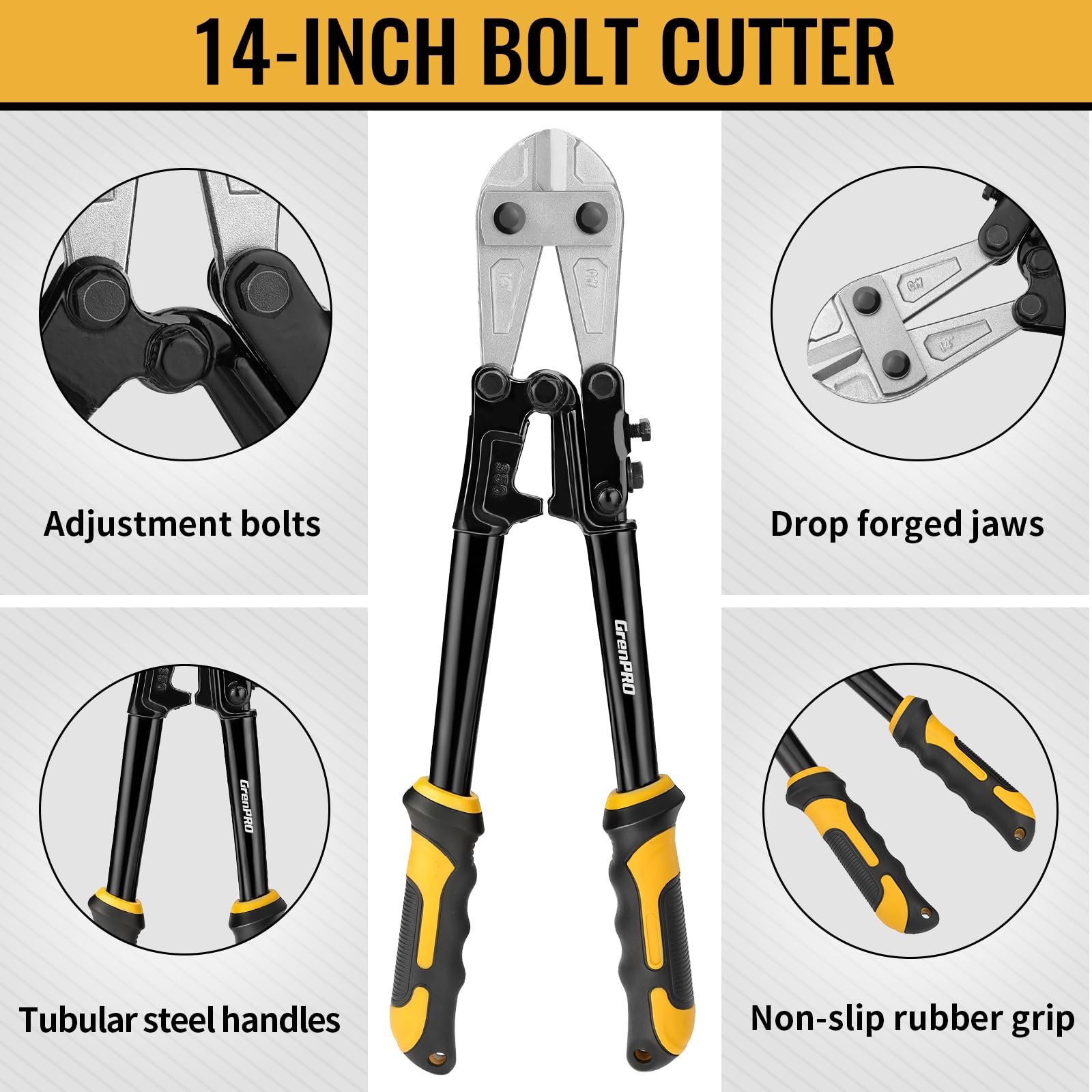 GRENPRO Bolt Cutter Pliers Set - 3 Sizes -3 GRENPRO Bolt Cutter Pliers Set - 3 Sizes -3