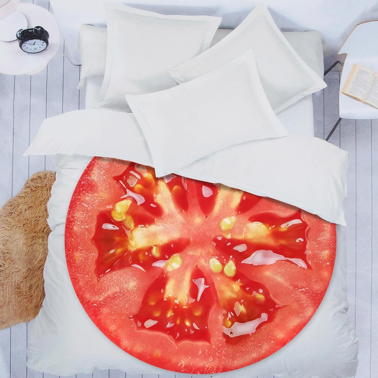 Tomato Blanket - Soft, Funny Nap Wrap - Gift Blankets for Adults & Kids - 35 Inches - Image 4