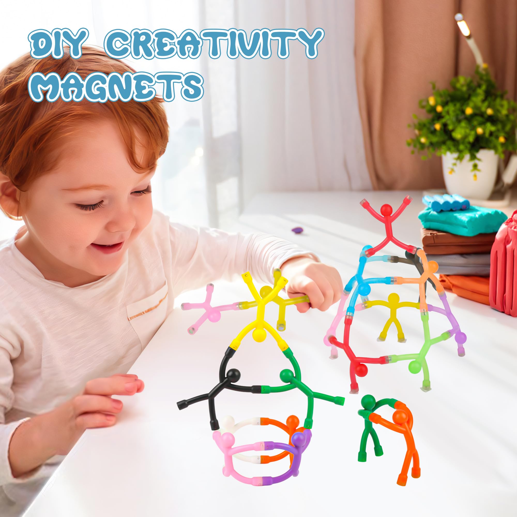 Kühlschrankmagnete für Herren, niedlicher Kühlschrank-Magnetmann, lustiges humanoides Magnetspielzeug für Kinder, bunt, magnetisch, für Schließfach, Whiteboard, dekorative Geschenke, 20 Stück