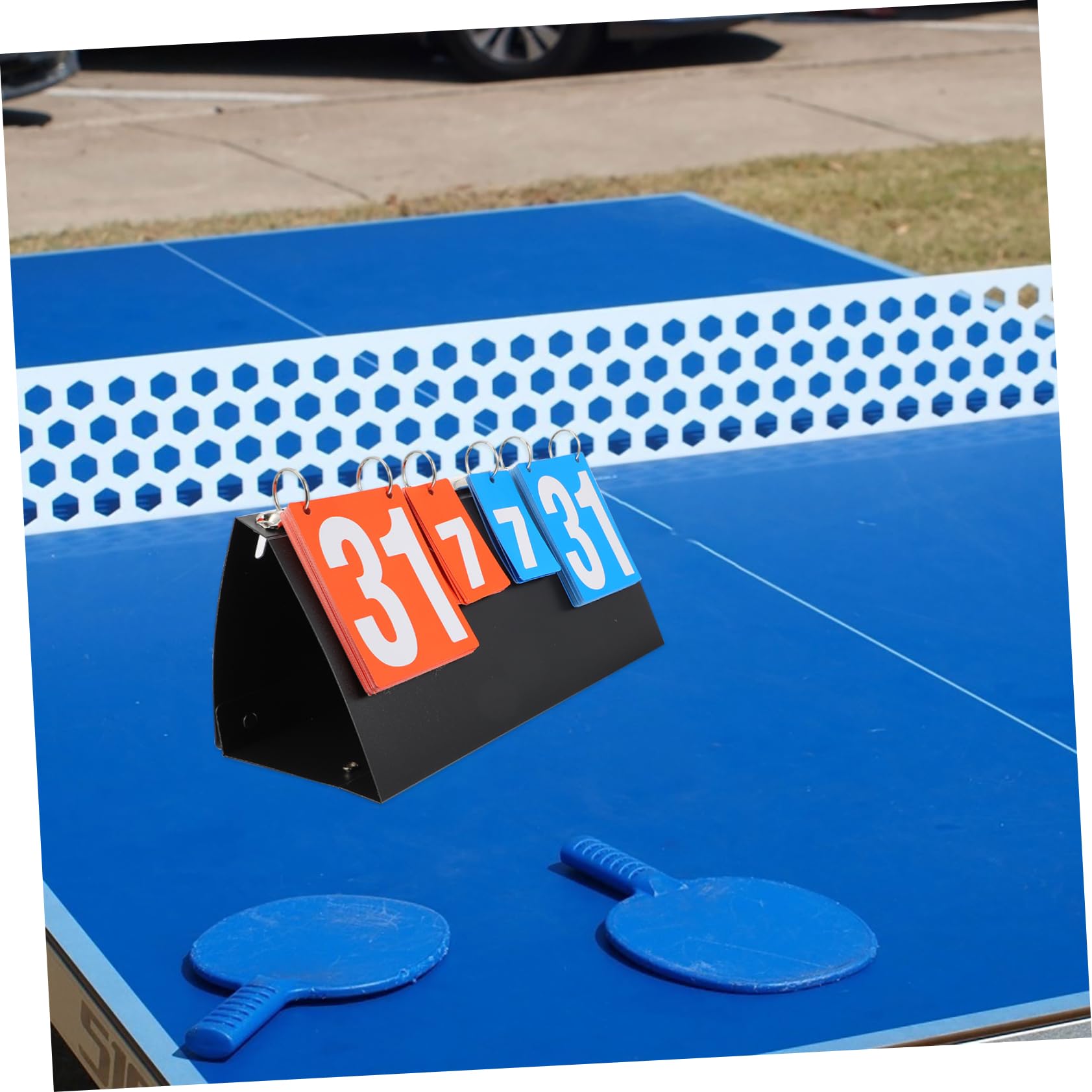 Abaodam Tischtennis-anzeigetafel Punktetafel Desktop Scorer Sportbedarf Basketball-spielbedarf Punkte-Flipper