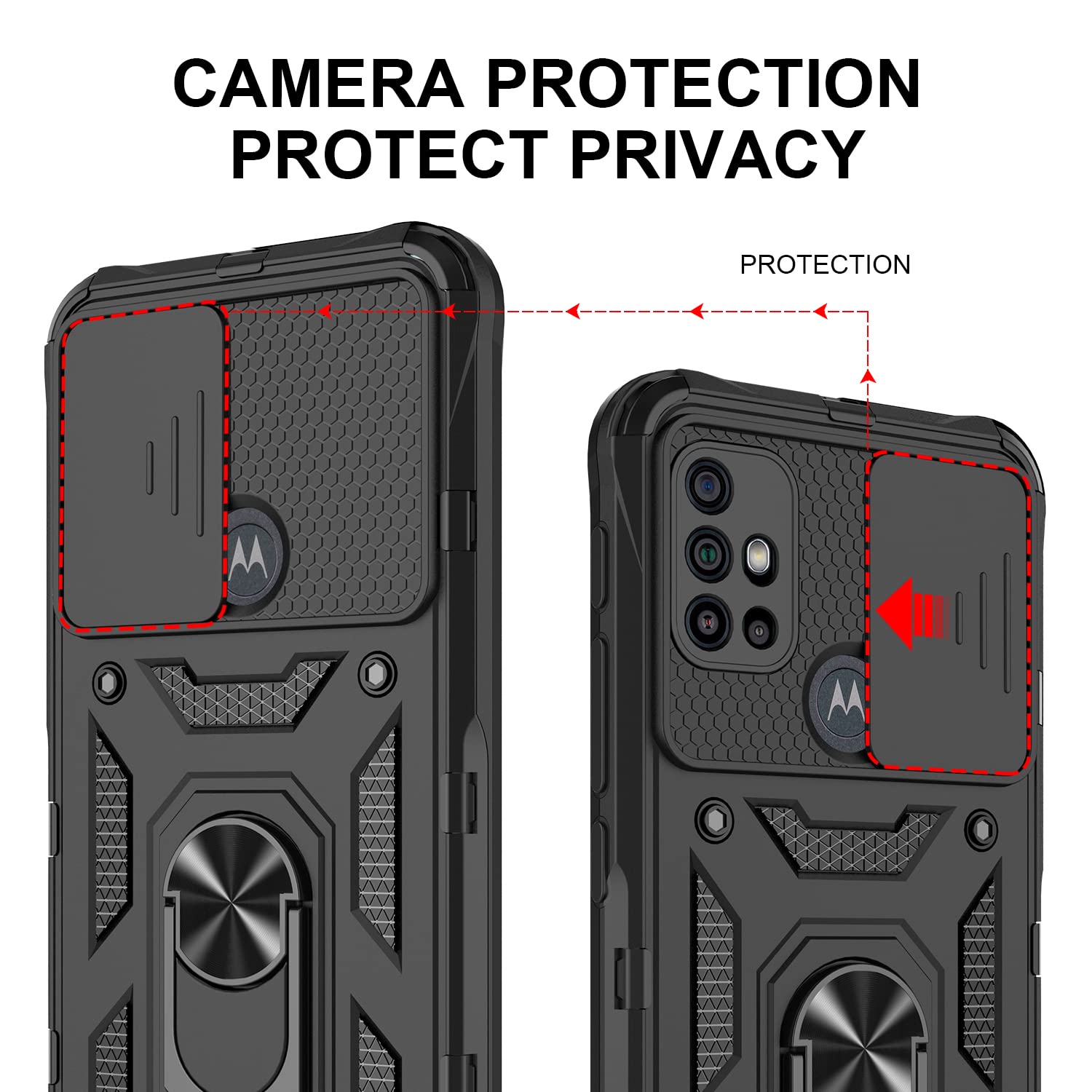 Funda Para Motorola Moto G30/G10/G20 - TPU Y Fibra De Carbono, Ultra Delgada - Protección Anti-golpes Y Antiarañazos