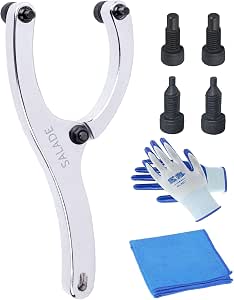 8-Inch Heavy Gland Nut Wrench with Handle, Adjustable Spanner for Hydraulic Glands