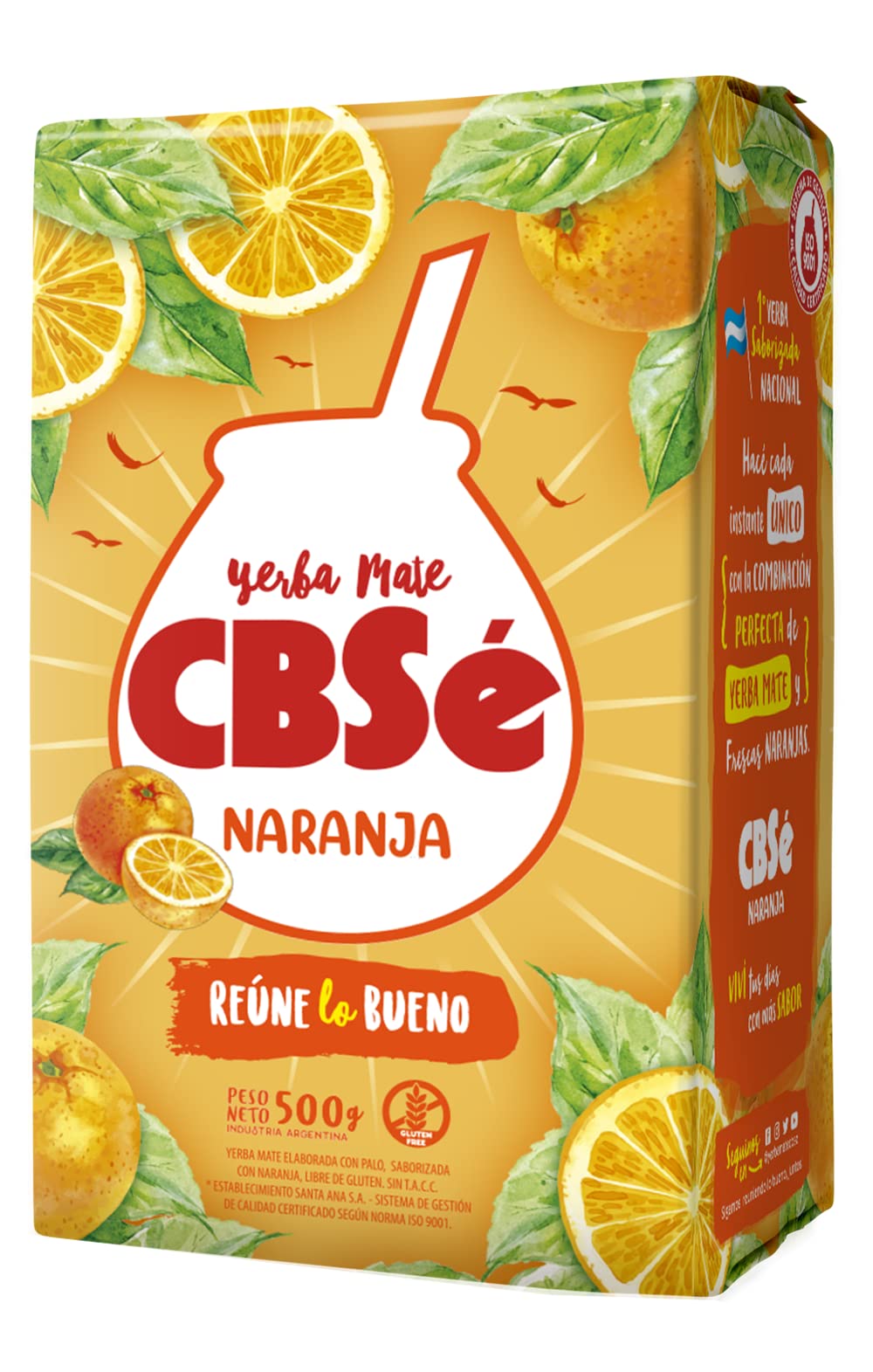 CBSe Yerba Mate, Naranja, 500 Gramo