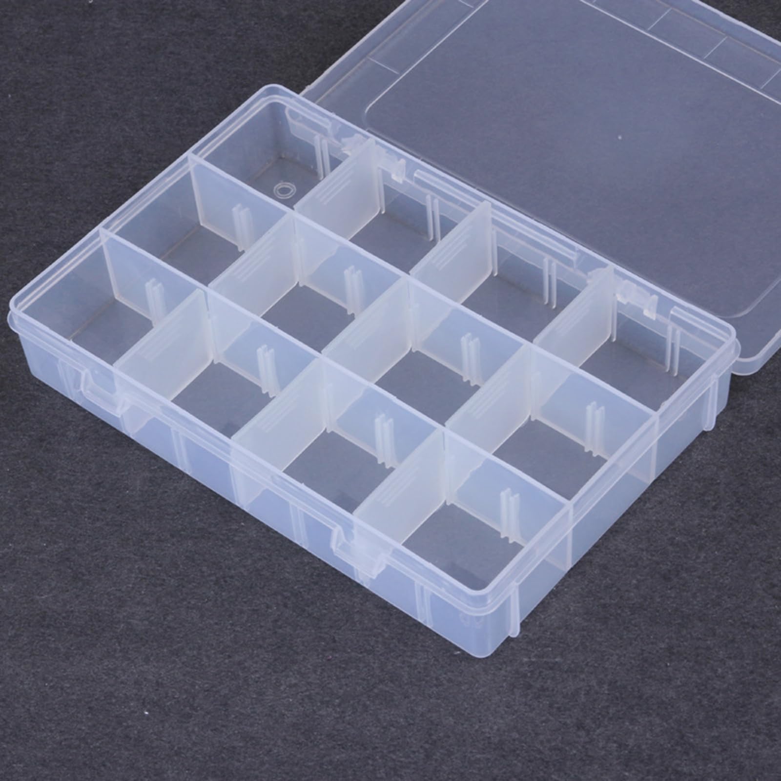 Contenitore multiuso con 12 scomparti per perline e strass, con materiali robusti, organizer per perline da costruzione, per artigianato