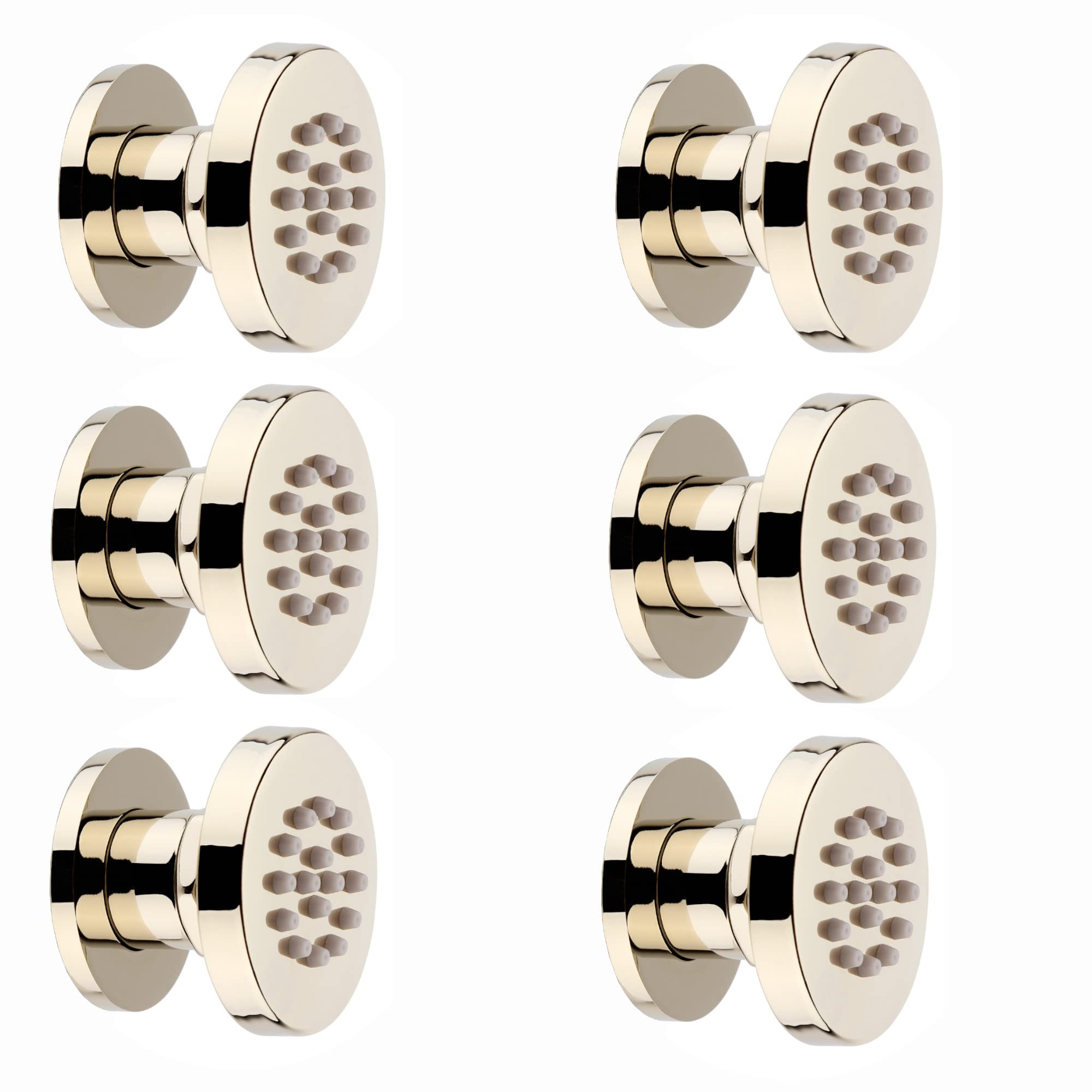 Enki Gold Mp012 Shower Jets X 6 Body Massagers Spray Spa Round Bathroom Mixer