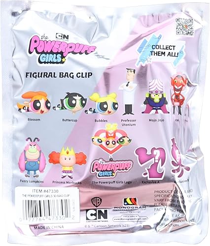 Vista 3 de Warner Bros. Powerpuff Girls 25th 3D Clip para bolsa de espuma (bolsa ciega individual), Varios