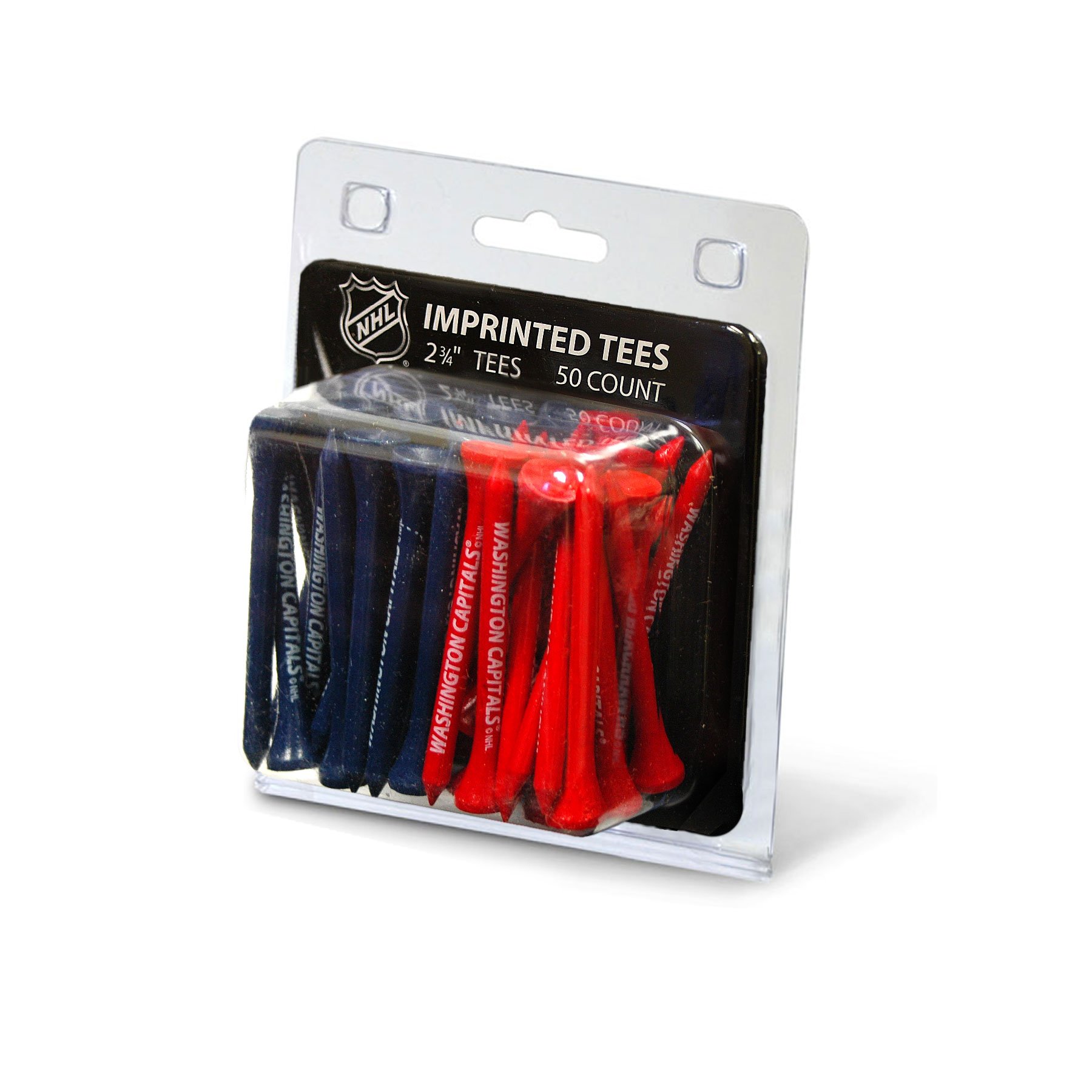 Team GolfNHL 2-3/4" Golf Tees, 50 Pack, Regulation Size, Multi Team Colors