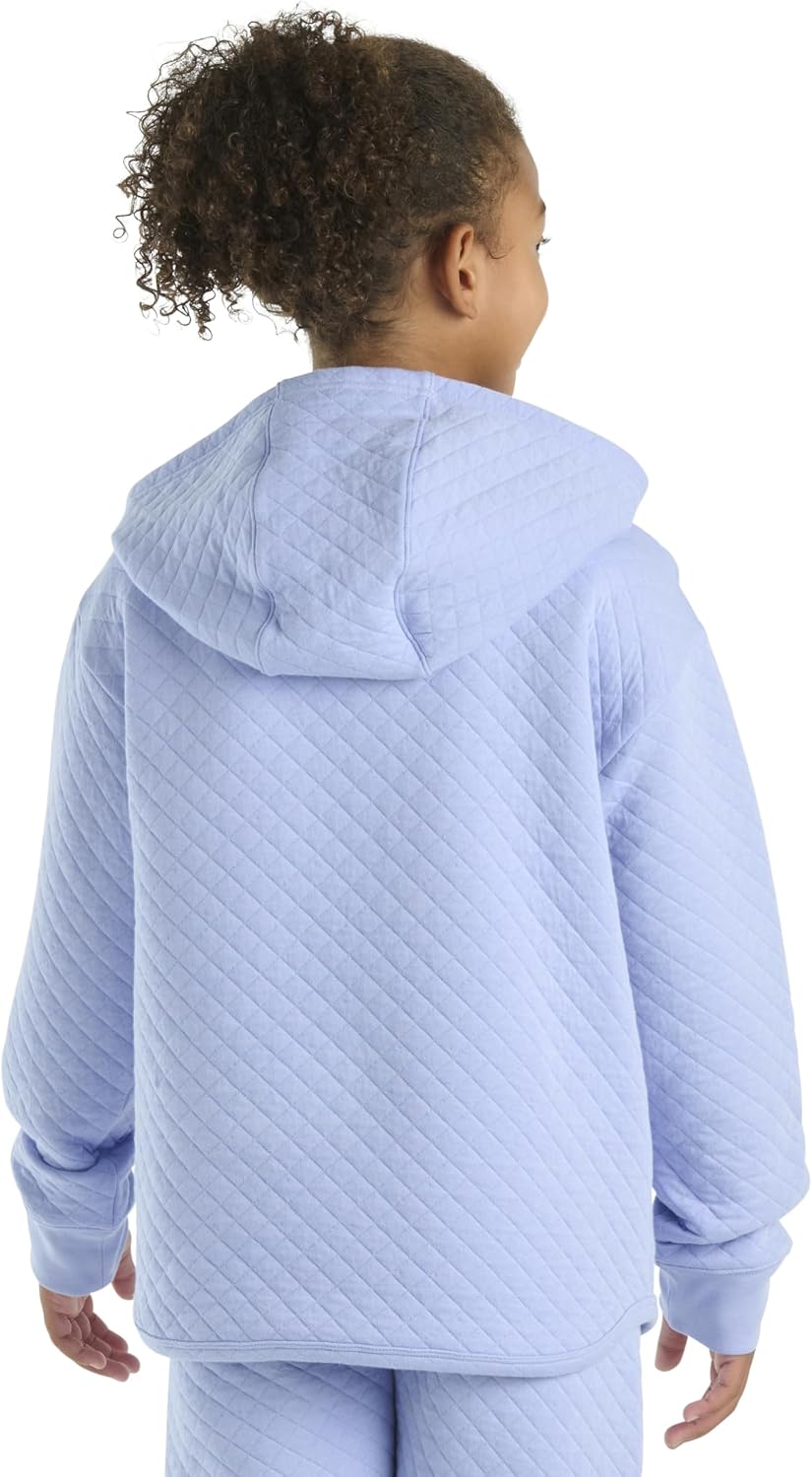Carhartt Kid's CA7108 Long-Sleeve Quilted Jersey Half Zip Sweatshirt - Girls