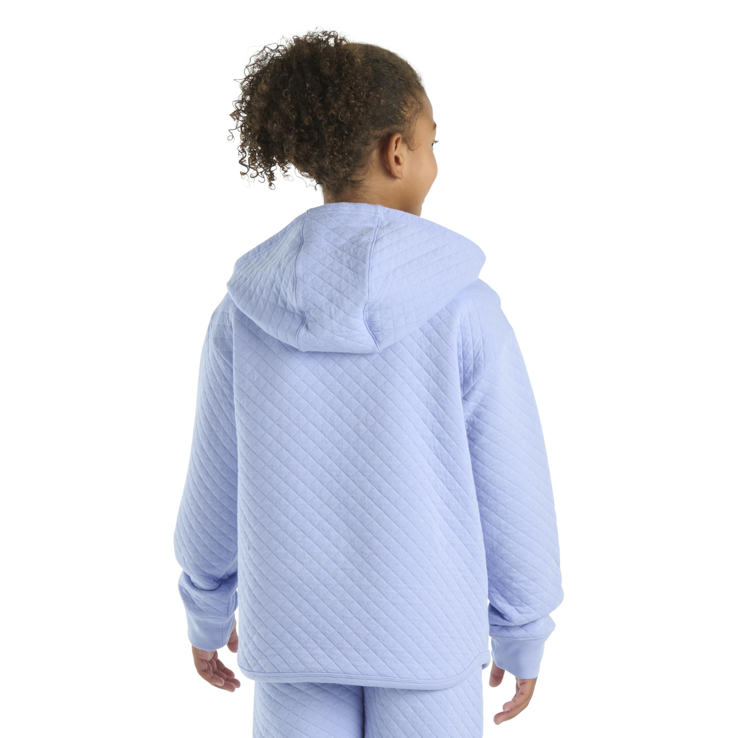 Carhartt Long-Sleeve Quilted Jersey Half Zip Sweatshirt - Girls Felpa con Cappuccio Bambine e Ragazze
