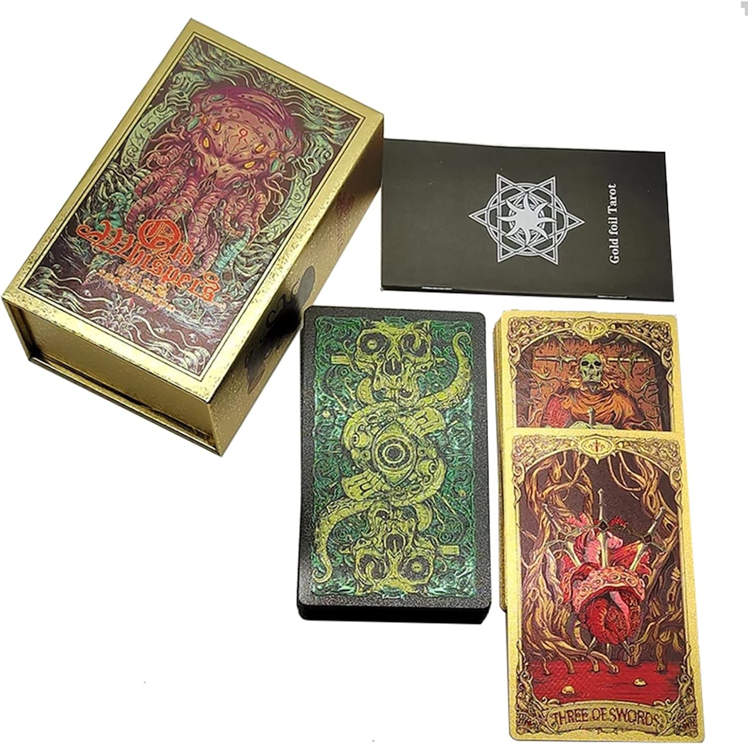ZHIRCEKE PVC Waterproof Tarot Cards with Guidebook & Exquisite Box