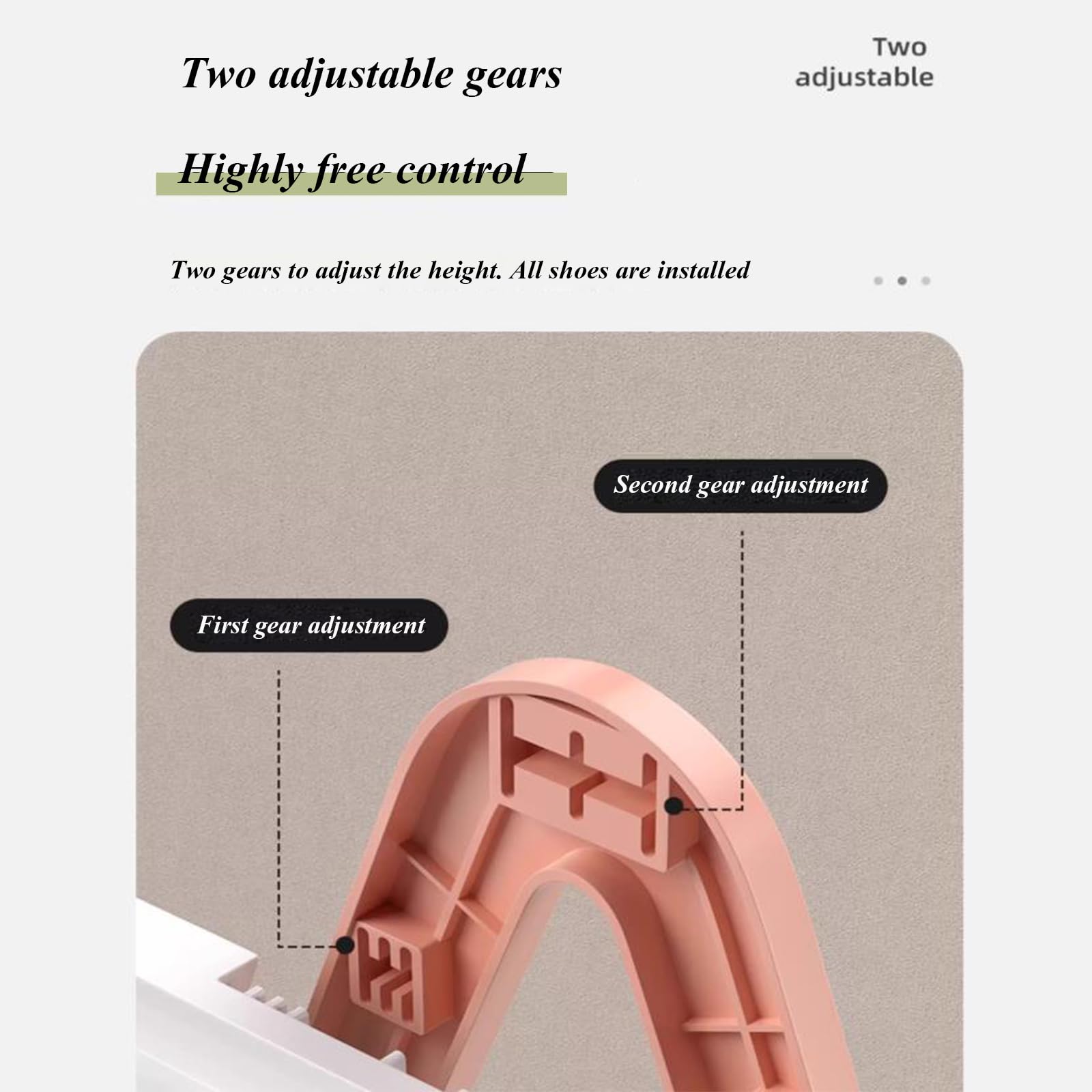 Scarpiera a 3 ripiani, impilabile, sottile, verticale, organizer per corridoi, cucine, camere da letto, mensole compatte in plastica per una gestione ordinata dello spazio