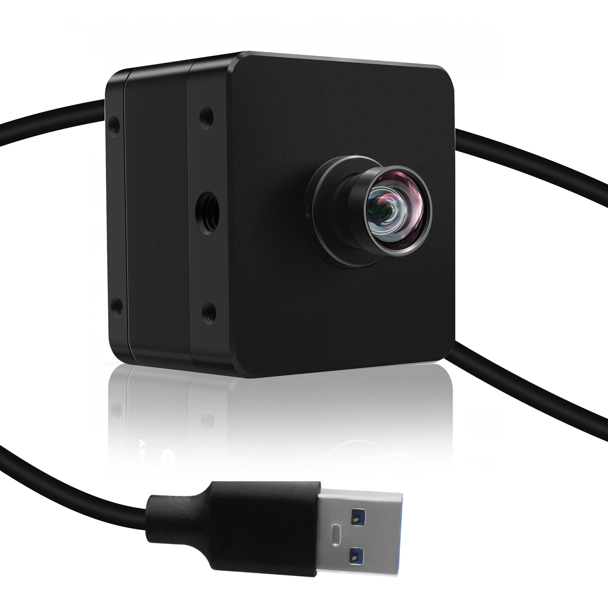 Svpro USB3.0-Kamera, 20MP USB-Kamera für Computer, Hochauflösende 5K-Webcam mit 95° (H) Verzerrungsfreiem Objektiv und Metallgehäuse, AR2020 Ultra HD UVC-Kamera für Windows, Linux, MacOS, Android