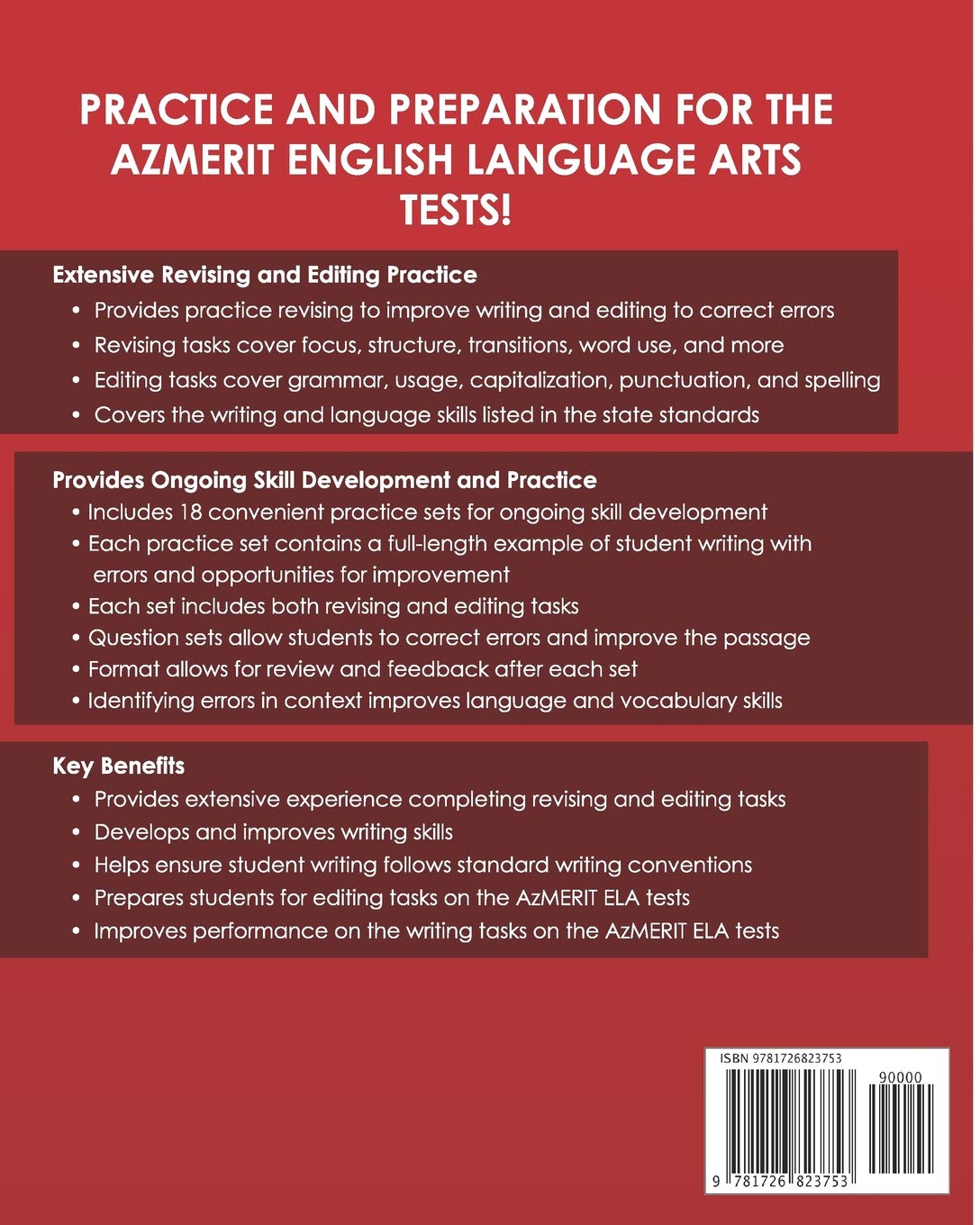 ARIZONA TEST PREP Revising and Editing Practice Workbook Grade 5: Preparation for the AzMERIT English Language Arts Tests