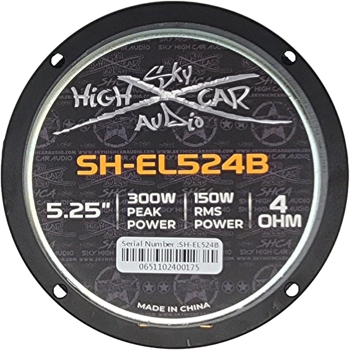 Sky High Car Audio SH-EL524B 5.25" Midrange Loudspeaker with Bullet