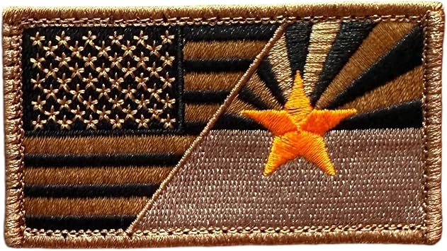 Patchlab US State Flags Embroidery Morale Patches of Subdued Flag with State Symbols for Your Backpack, Gear EDC and Clothing