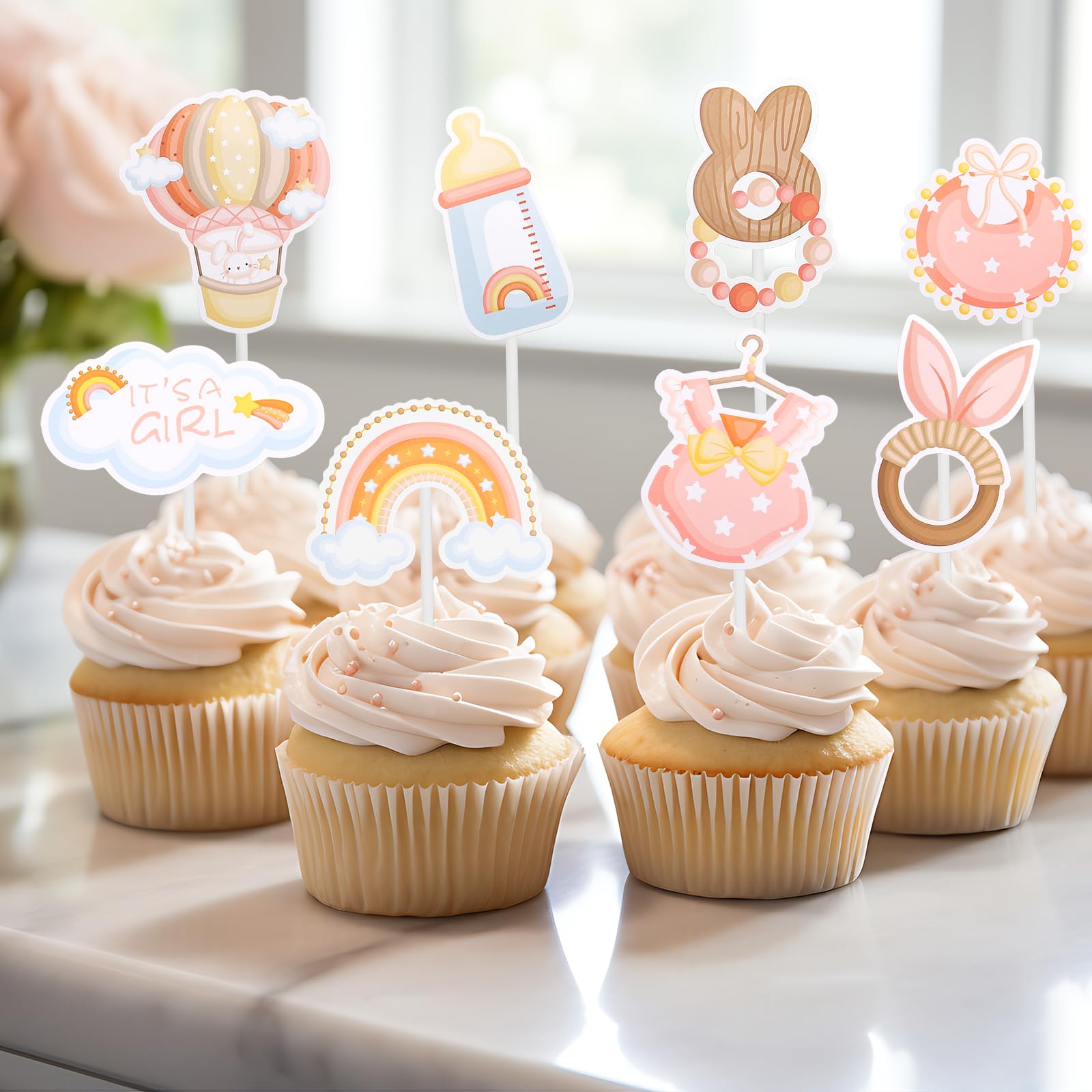 Topper Per Torte Compleanno - 14 Decorazioni Colorate Per Dolci E Cupcake - Foto 8