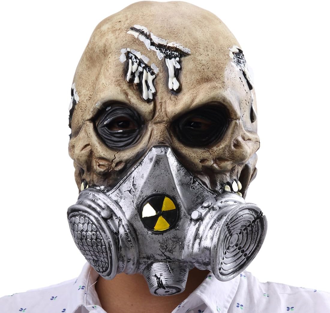 Hophen Creepy Scary Halloween Cosplay Costume Mask for Adults Party Favors or Huanted House Decoration Props