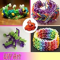 Vista 6 de 2000 Bandas de Goma Mini, Bandas de Telar Negras.