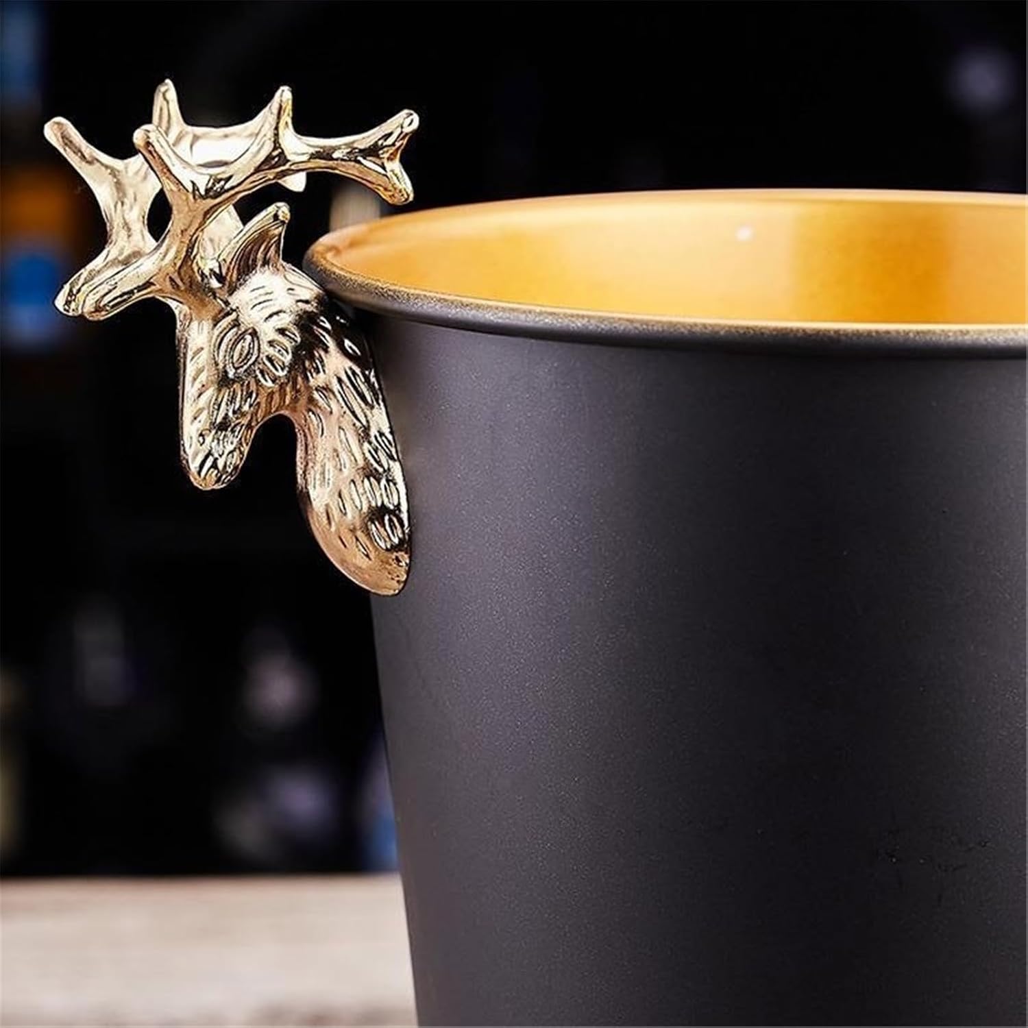 Ice Bucket Stainless Steel Thick Ice Bucket With Handle Perfect For Wine, Champagne Or Beer Bottles Beverage Ice Tub