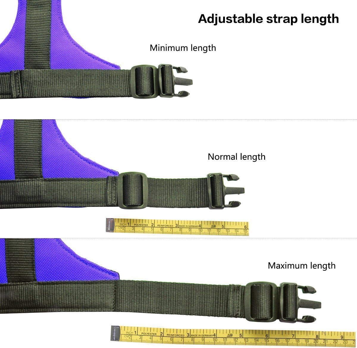 Ondoing Dog Harness No Pull Pet Vest with Handle Adjustable Reflective Easy Control for Small Medium Large Dog, 2 Pieces Purple, Medium