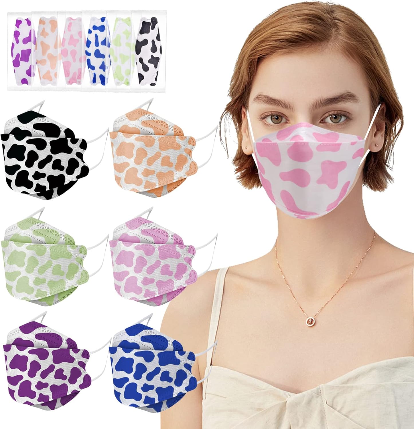 60PCS KF94 Disposable Face Mask, Disposable Individually