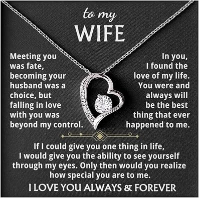 Jewelry To My Wife - The Best Thing That Ever Happened To Me, Forever Love Necklace, Gift for Her, Romantic Christmas Birthday Valentine Gift