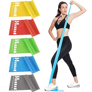 Resistance Bands for Working Out Physical Therapy Bands Latex Free Elastic and Exercise Bands Set for Stretching Suitable