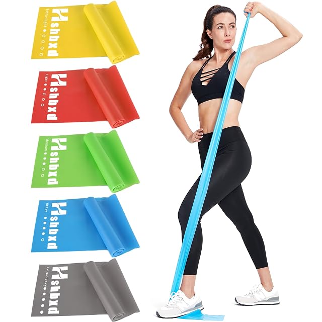 Resistance Bands for Working Out Physical Therapy Bands Latex Free Elastic and Exercise Bands Set for Stretching Suitable