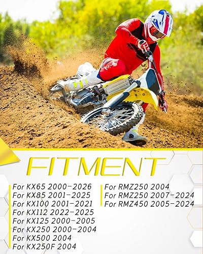 Miniatura 2 de YSMOTO Palancas de moto de cross palancas de freno plegable para KX65 00-20 KX85 KX100 01-20 KX125 00-05 KX250 00-04 KX250F 04 2004 Negro