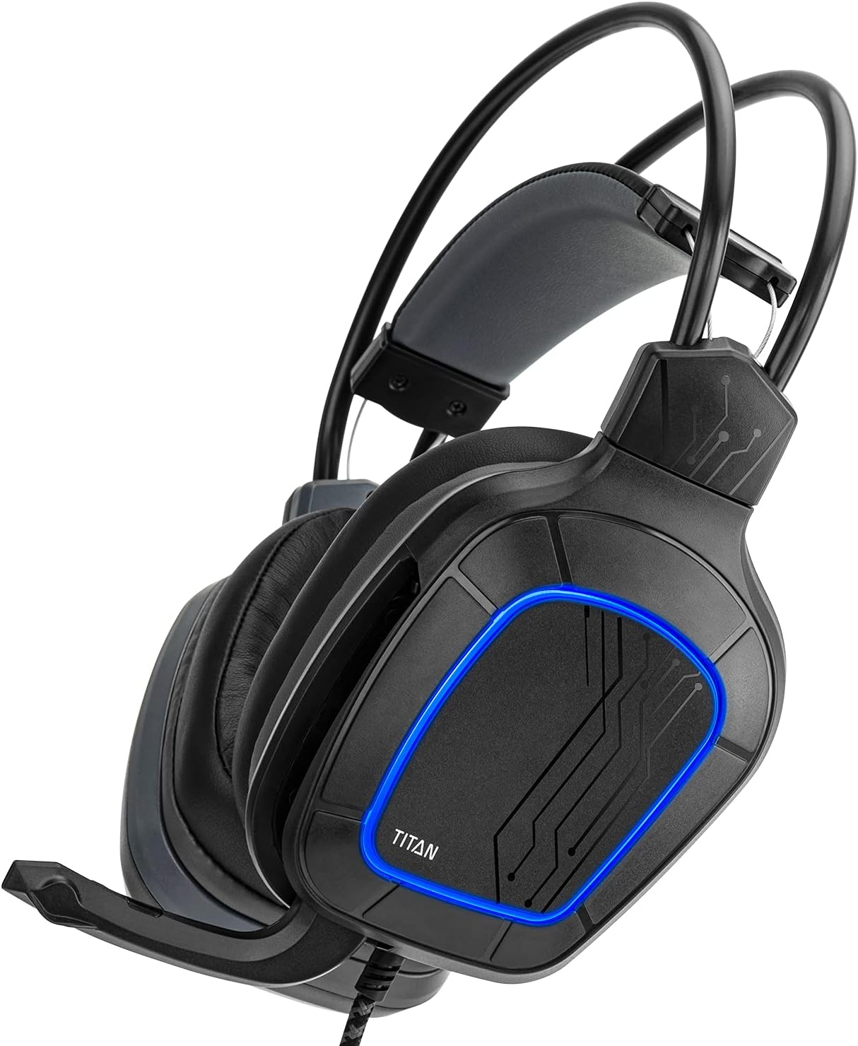 Nitho Titan Wired On Ear Stereo Gaming Headphones With Mic, 7.1 Surround Sound (Usb Adapter Included)