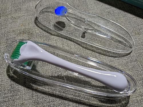 Miniatura 3 de Derma Roller - Rodillo de microagujas para barba facial, rodillo de microagujas de titanio 192 para mujeres y hombres  Rodillo de microagujas para