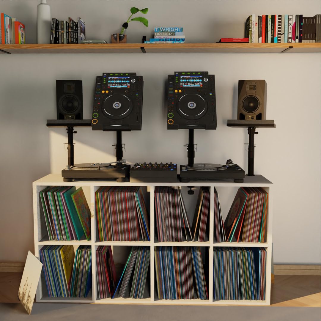 Professioneller DJ-Player-Ständer mit Klemm- und Durchsteck-Montage – Kompatibel mit Pioneer XDJ 700 bis CDJ 3000 und Denon-Modellen – Stabil & Vielseitig