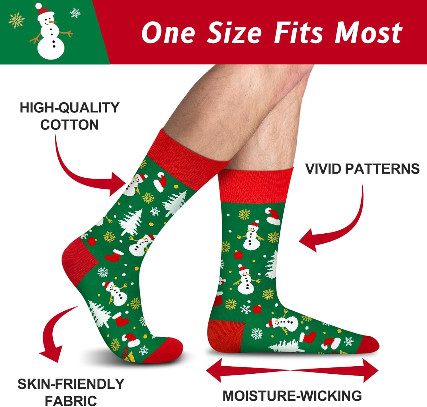 Funny Christmas Socks for Men Women Teens Boys - Novelty Funky Socks - Fun Xmas Gifts Ideas Stocking Stuffers - Image 4